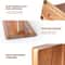 Acacia Wood Magnetic Knife Holder Block 4