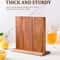 Acacia Wood Magnetic Knife Holder Block 6