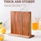 Acacia Wood Magnetic Knife Holder Block 6