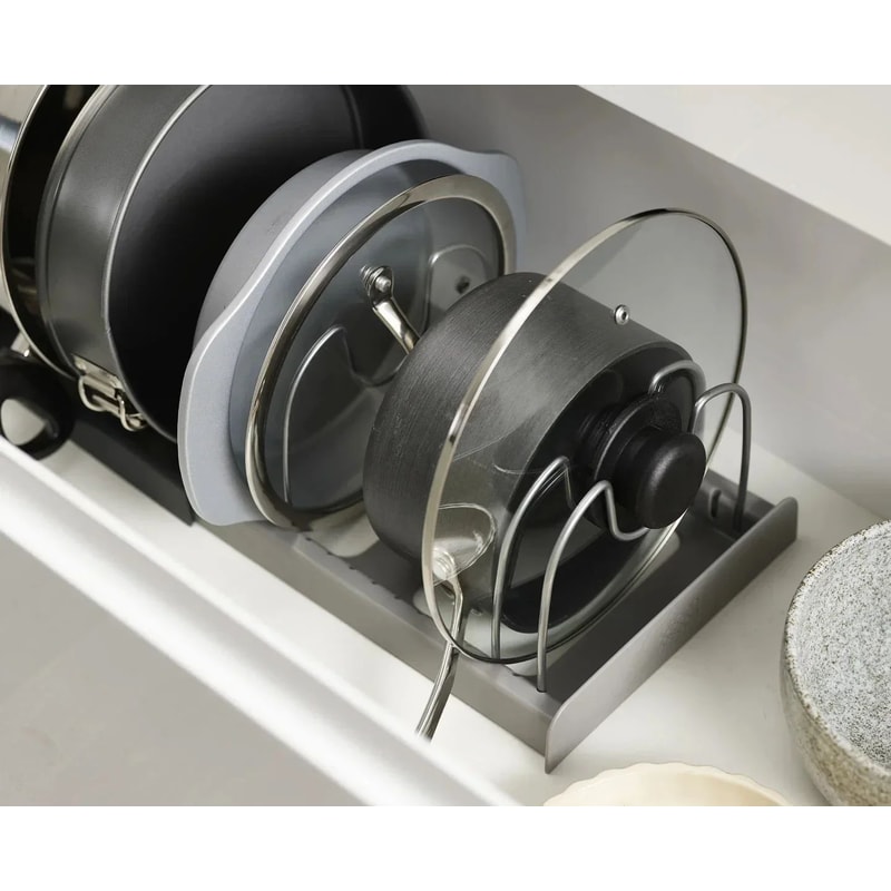 Expandable Pots And Pans Storage Rack Organizer 8