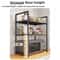 Adjustable Microwave Oven Storage Rack With Hooks 9