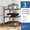 Adjustable 2 To 4 Tier Kitchen Pot Rack Organizer 10