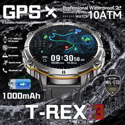 t rex 3 military grade smartwatch with amoled display