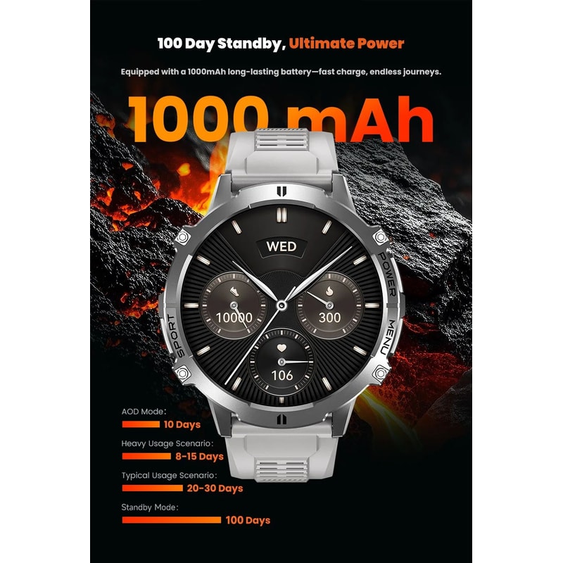 T Rex 3 Military Grade Smartwatch With AMOLED Display 8