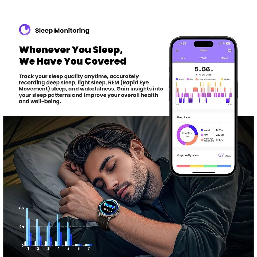 T Rex 3 Military Grade Smartwatch With AMOLED Display 10