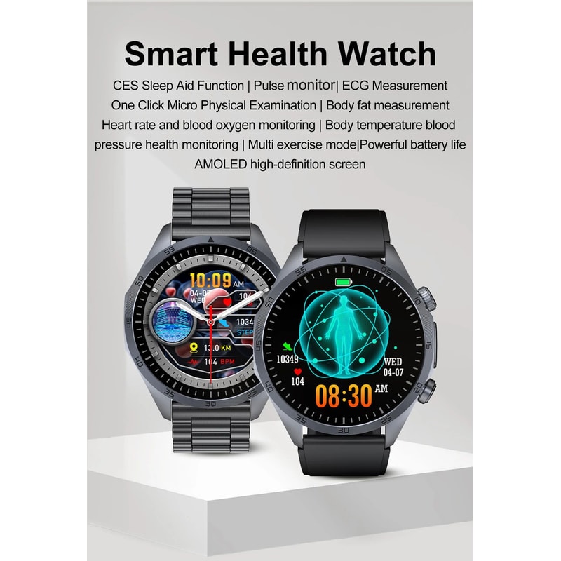 ECG PPG AI Health Smartwatch With Lipid And Uric Monitor 6