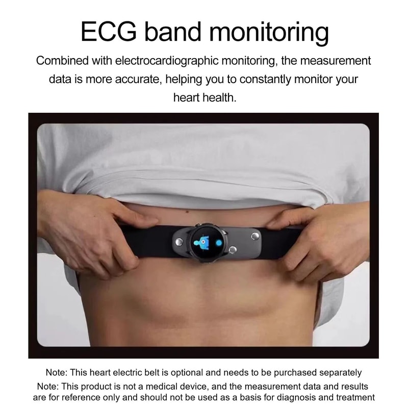 ECG PPG AI Health Smartwatch With Lipid And Uric Monitor 8