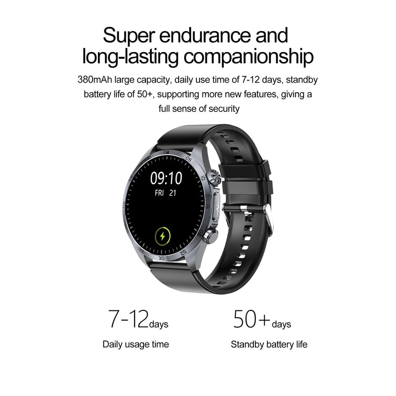 ECG PPG AI Health Smartwatch With Lipid And Uric Monitor 12