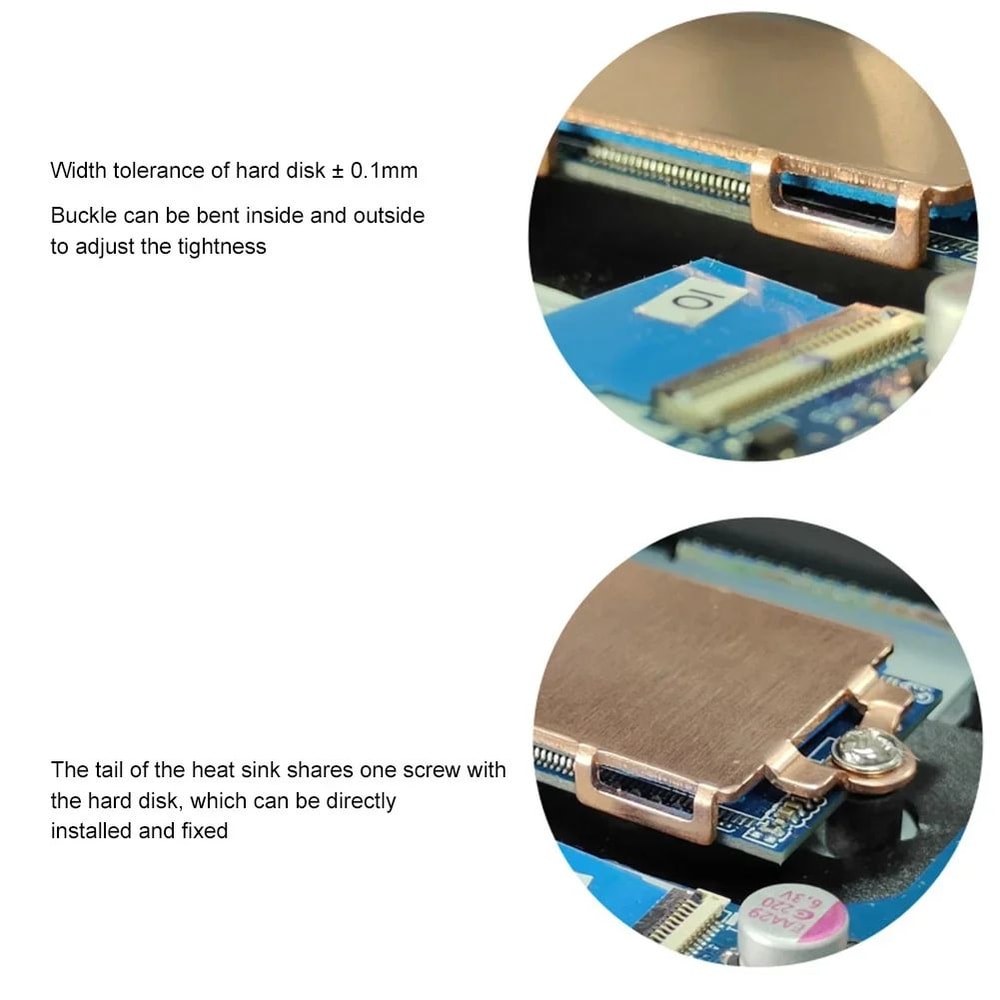 M2 SSD Heatsink Metal Radiator With Thermal Pad 6