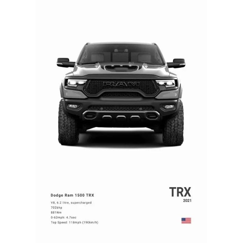 Dodge Challenger Hellcat Redeye Canvas Poster 15