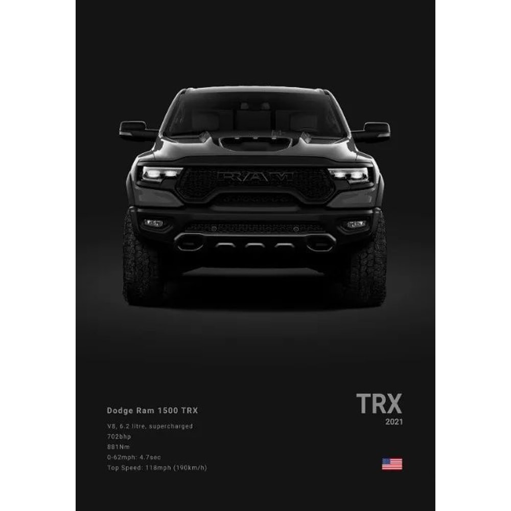 Dodge Challenger Hellcat Redeye Canvas Poster 18