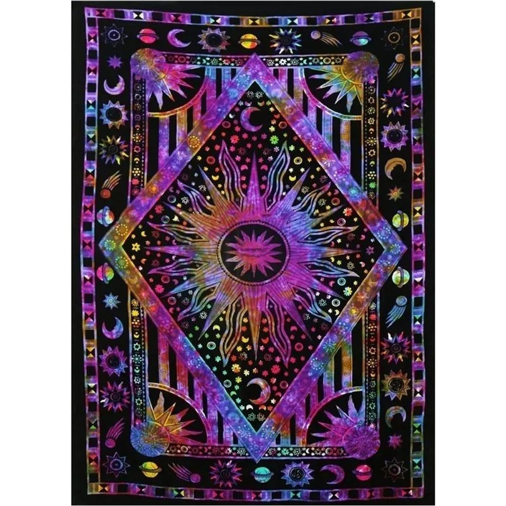 Indian Tarot Mandala Boho Tapestry Wall Decor 13