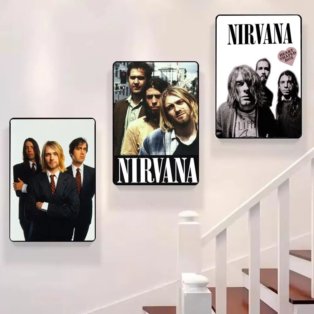 Nirvana Rock Band Calligraphy Canvas Poster 2
