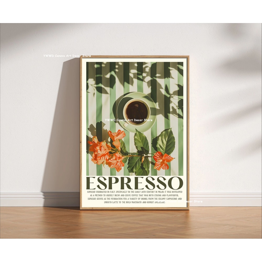 Buongiorno Espresso Coffee Canvas Wall Poster 10