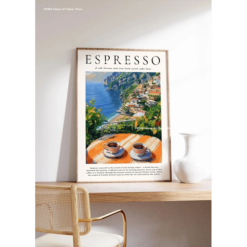 Buongiorno Espresso Coffee Canvas Wall Poster 15