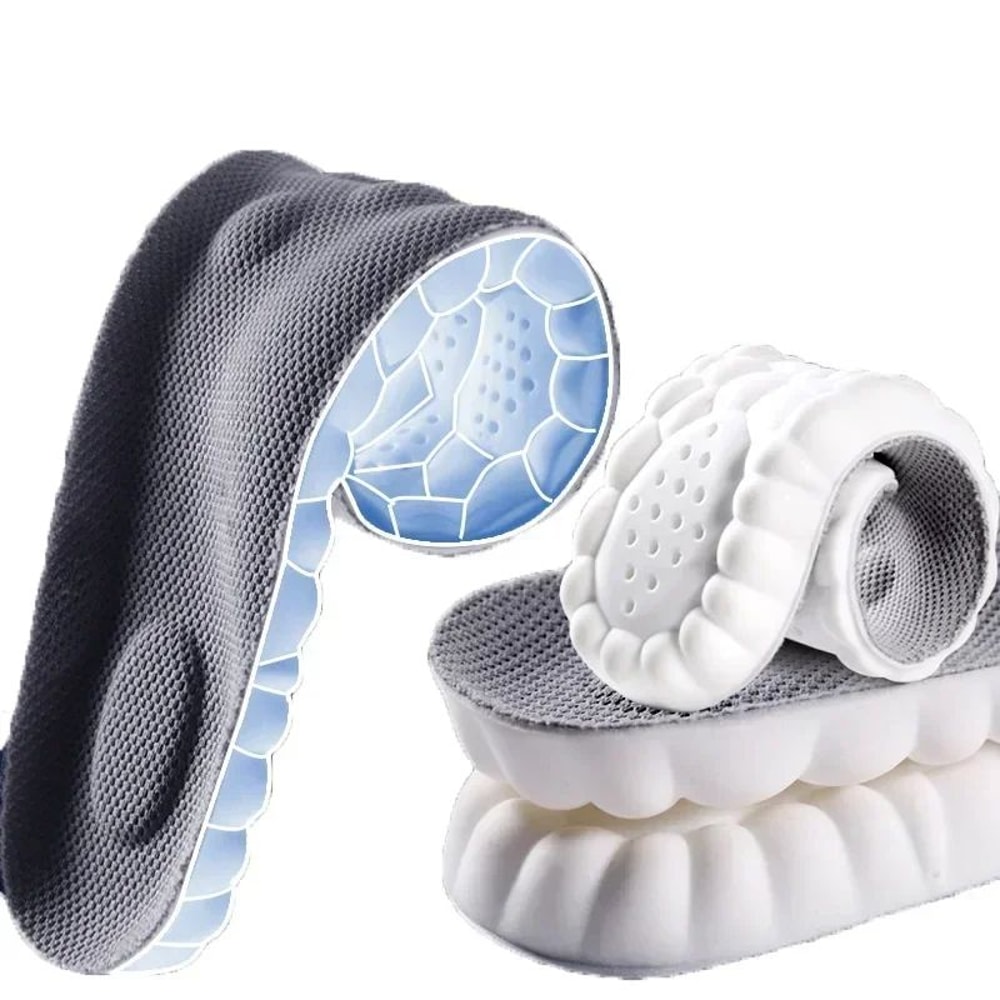 4D Massage Latex Insoles Arch Support Inserts 4