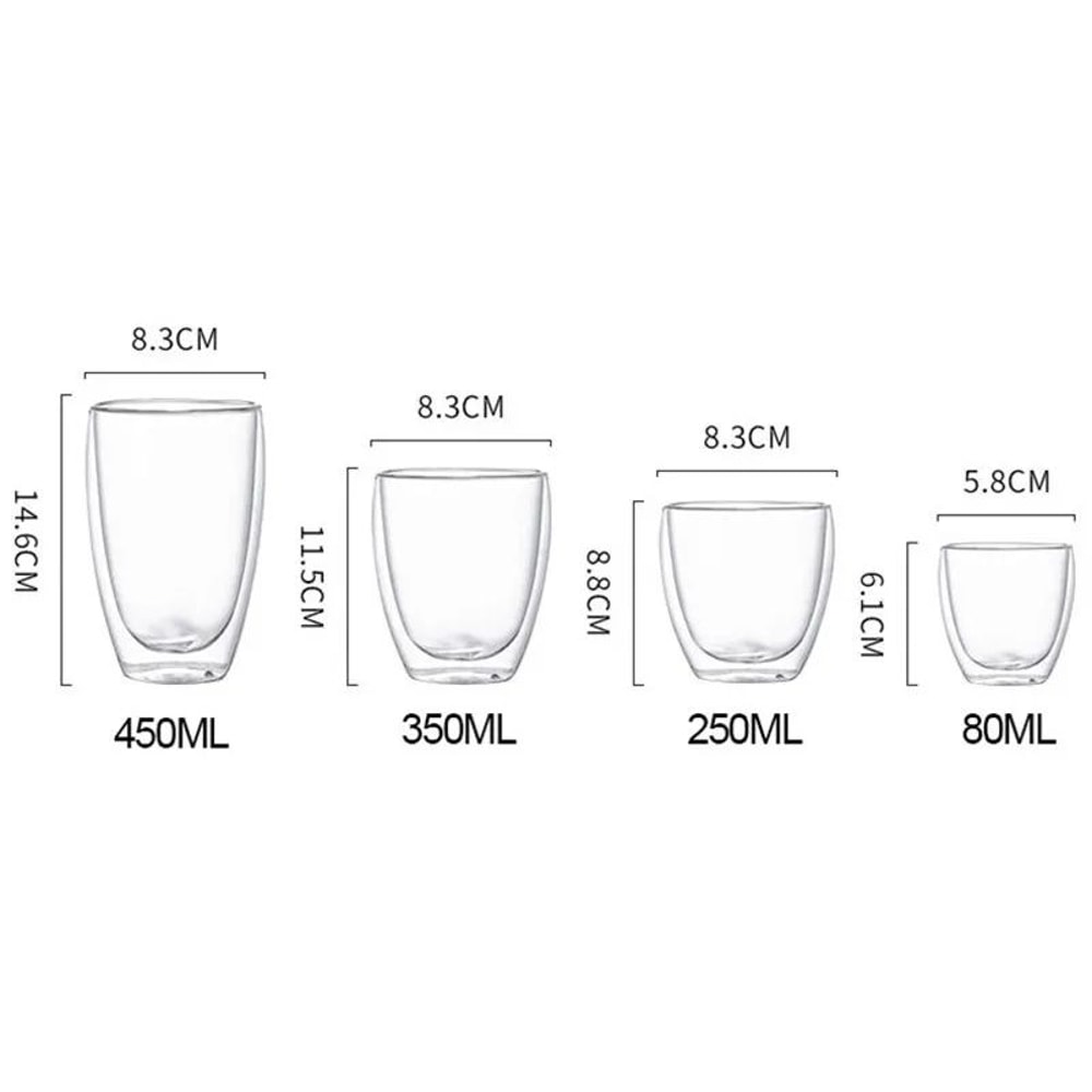 Double Wall Heat Resistant Glass Cup 6