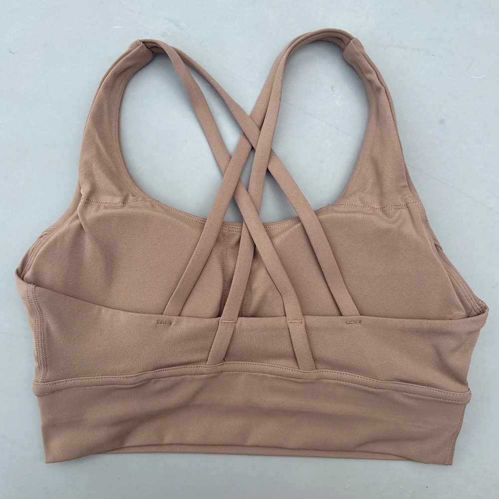 Cross Back Push Up Sports Bra 10