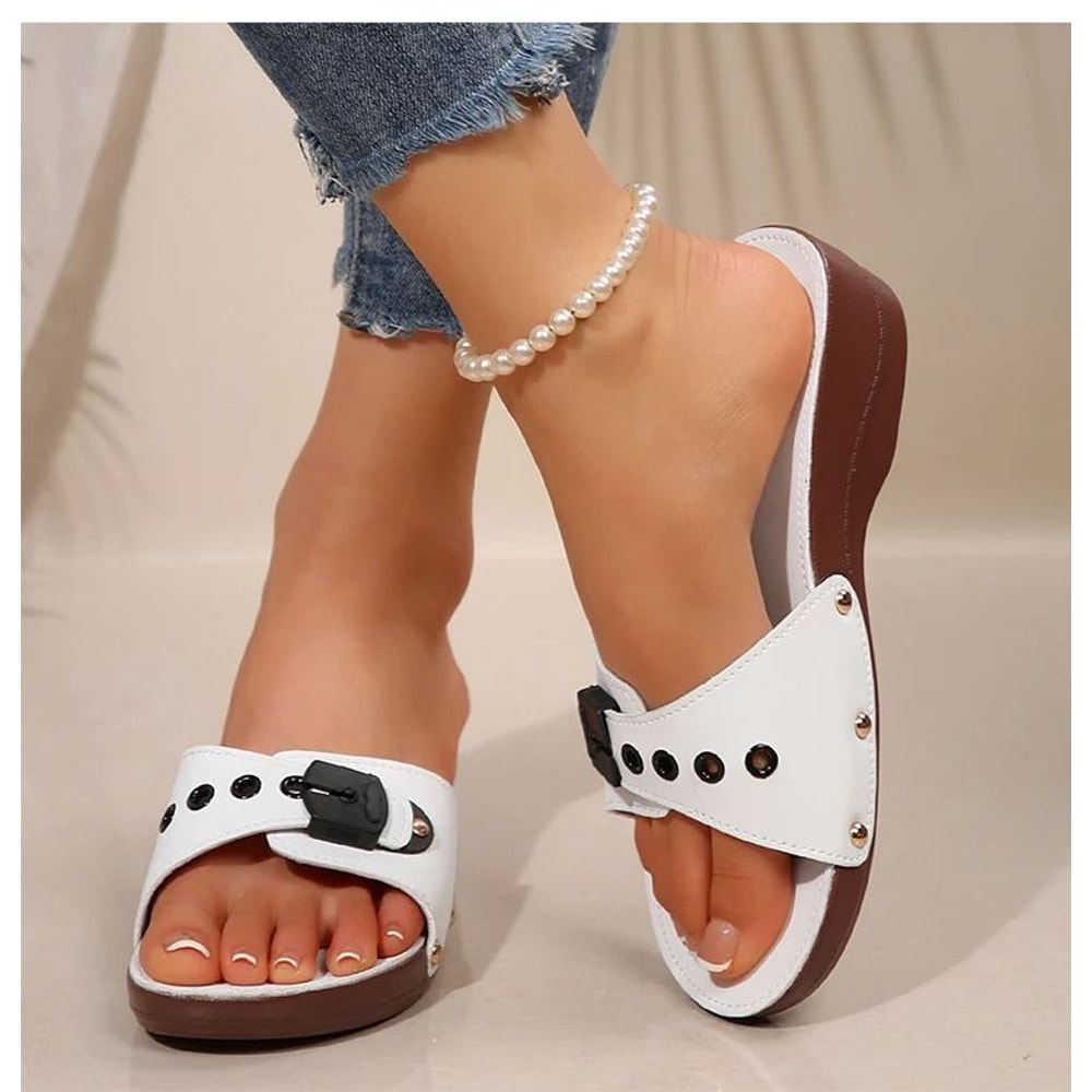 Luxury Rhinestone Wedge Sandals For Women 4