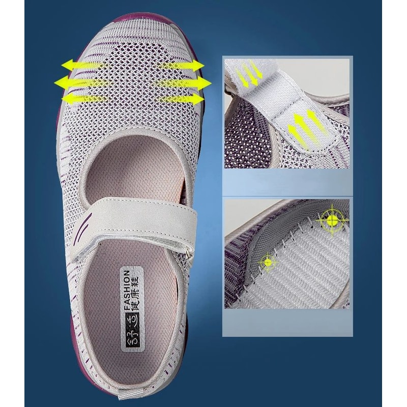 Breathable Mesh Platform Sneakers For Women 9