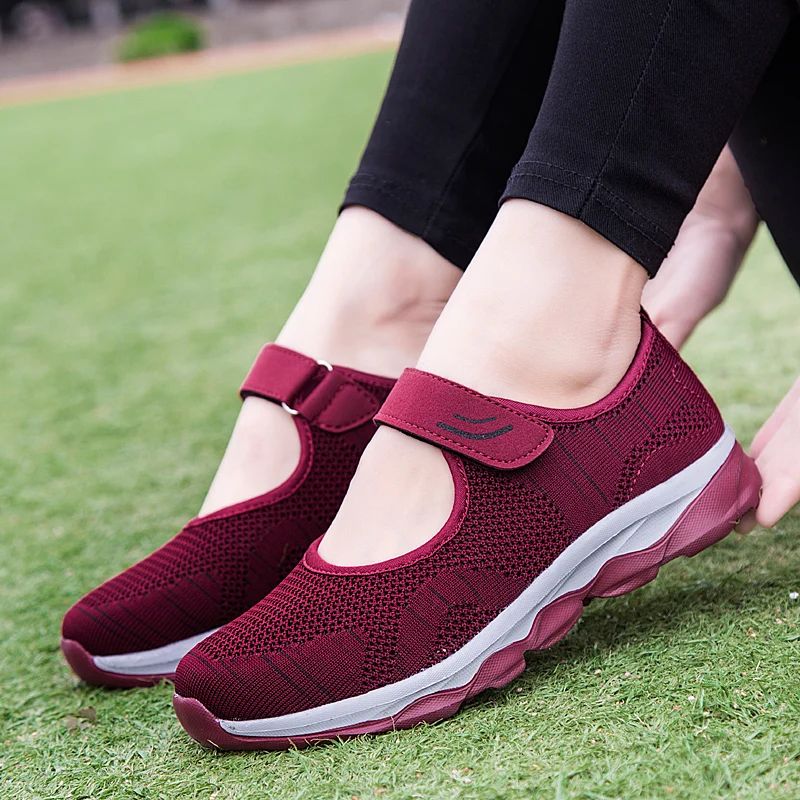 Breathable Mesh Platform Sneakers For Women 15
