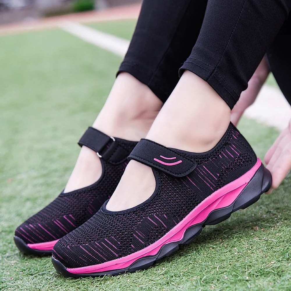 Breathable Mesh Platform Sneakers For Women 16