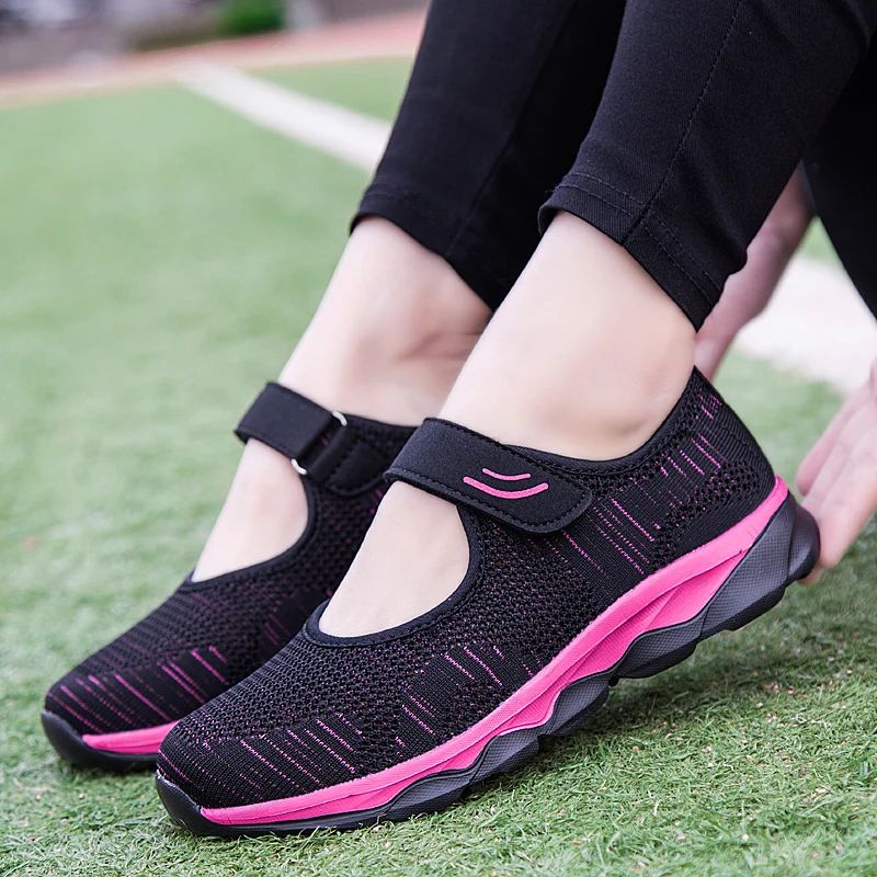 Breathable Mesh Platform Sneakers For Women 16