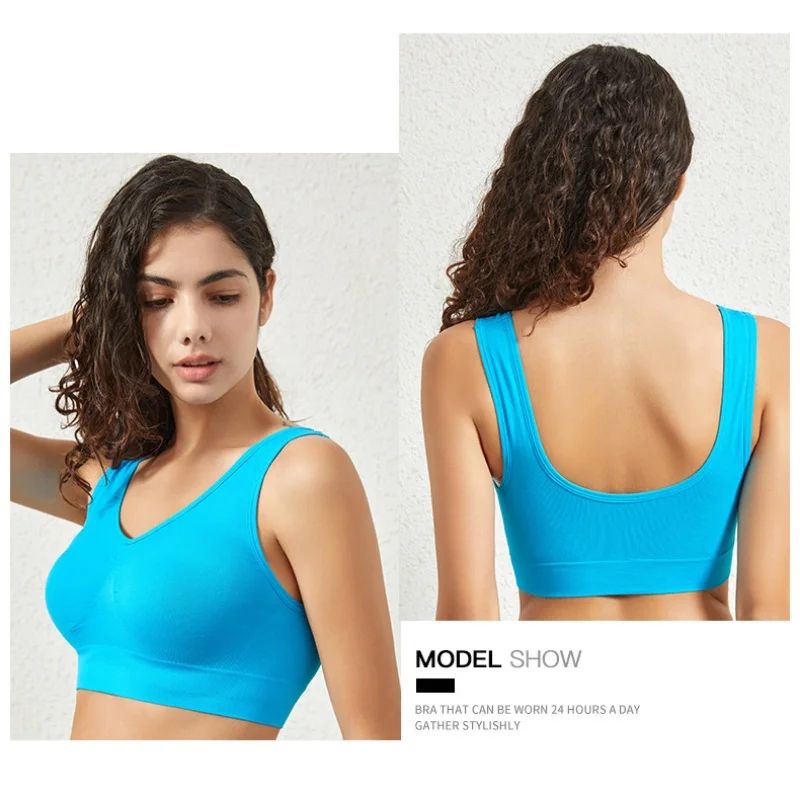 Seamless Push Up Sports Bralette For Women Plus Size 9