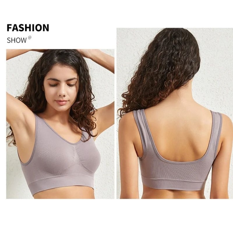 Seamless Push Up Sports Bralette For Women Plus Size 12