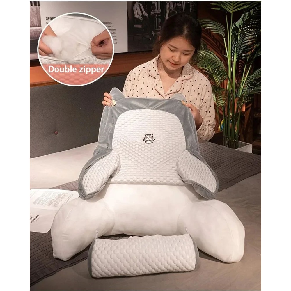 Triangular Backrest Reading Pillow Cushion 2