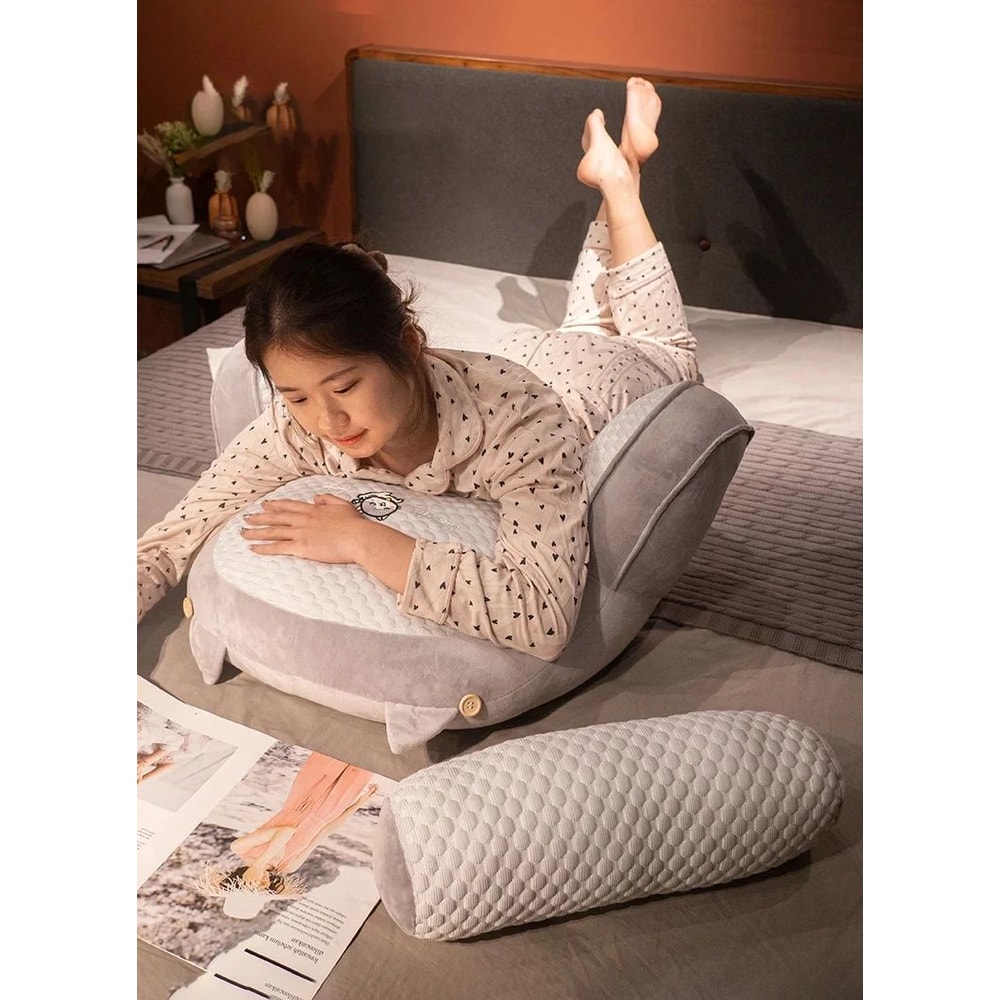 Triangular Backrest Reading Pillow Cushion 3