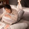 Triangular Backrest Reading Pillow Cushion 3