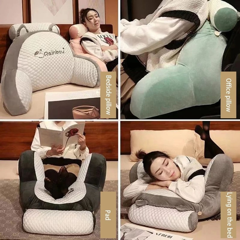 Triangular Backrest Reading Pillow Cushion 5