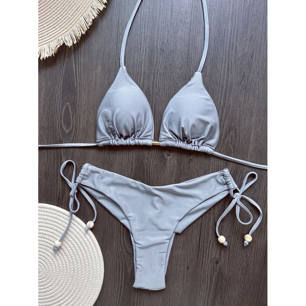 Sexy Triangle Chain Bikini Set For Women 1
