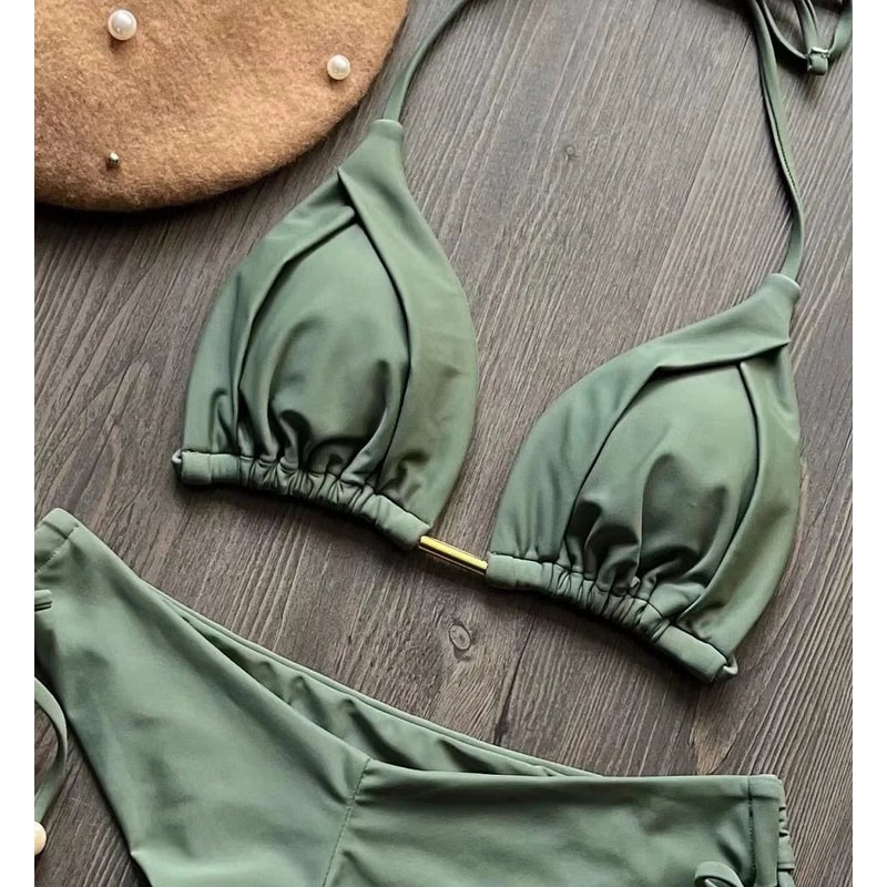 Sexy Triangle Chain Bikini Set For Women 17