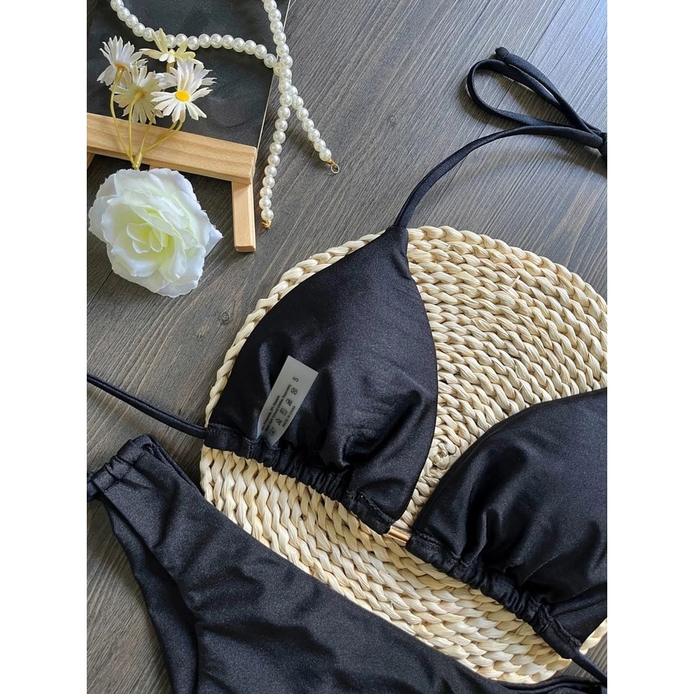 Sexy Triangle Chain Bikini Set For Women 8