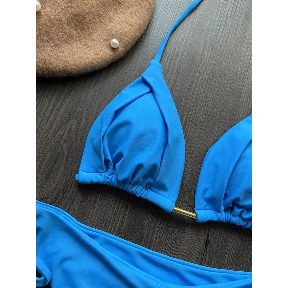 Sexy Triangle Chain Bikini Set For Women 10