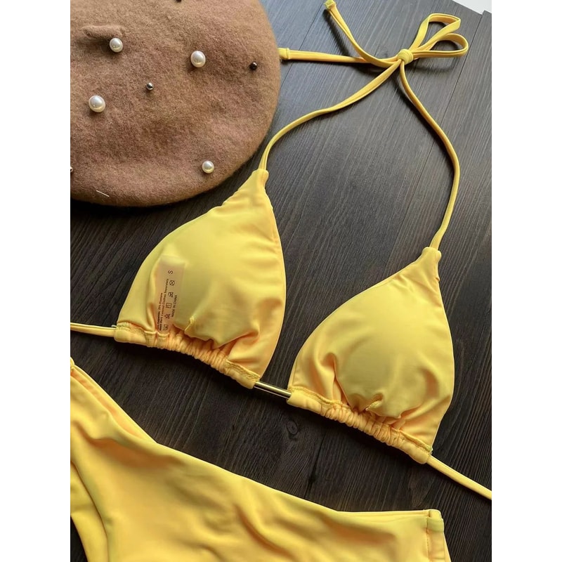 Sexy Triangle Chain Bikini Set For Women 14