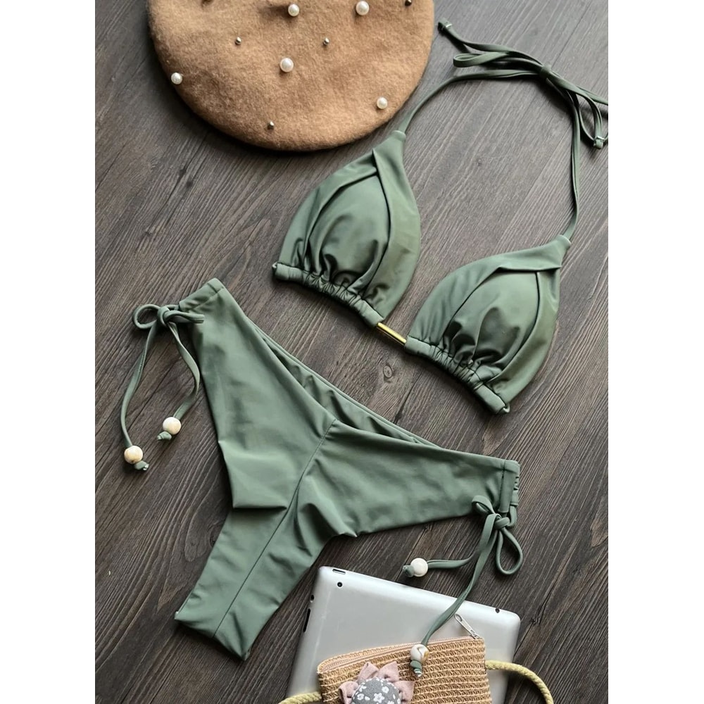 Sexy Triangle Chain Bikini Set For Women 27