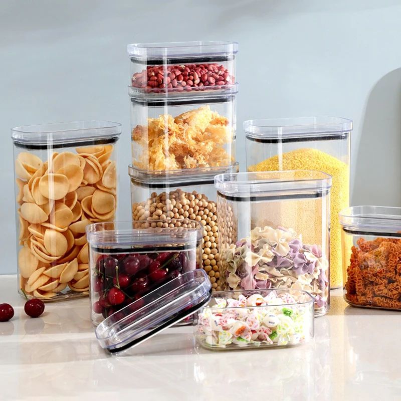 4pcs Airtight Grain Storage Containers Set 0