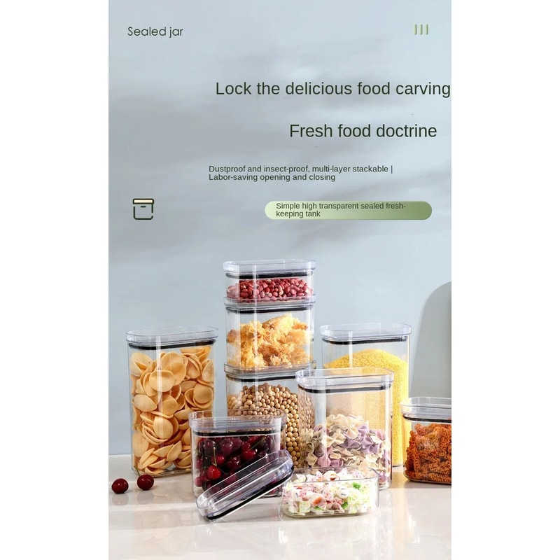 4pcs Airtight Grain Storage Containers Set 6