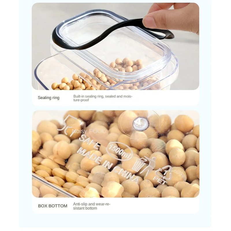 4pcs Airtight Grain Storage Containers Set 12