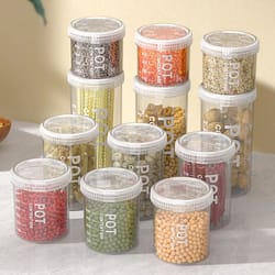 airtight grain storage containers kitchen organizer set