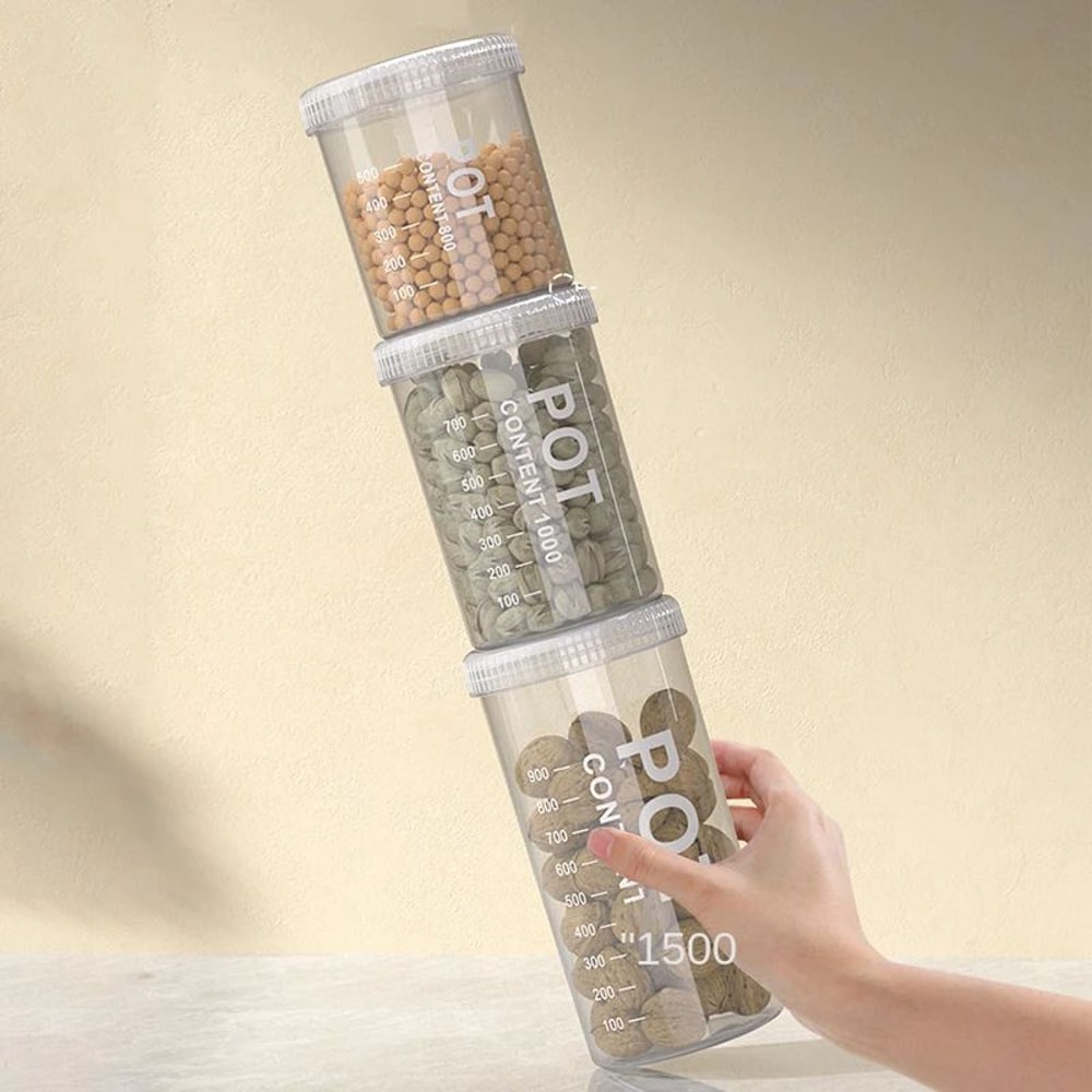 Airtight Grain Storage Containers Kitchen Organizer Set 3