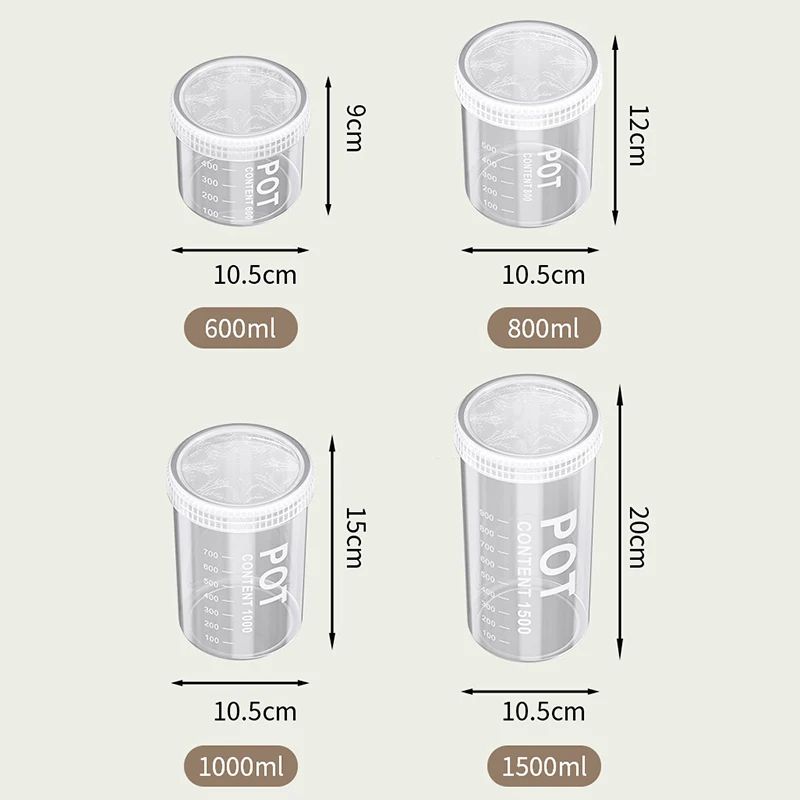 Airtight Grain Storage Containers Kitchen Organizer Set 4