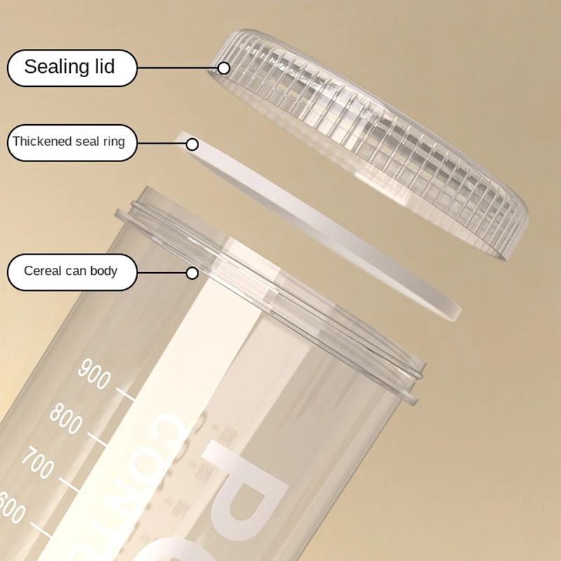 Airtight Grain Storage Containers Kitchen Organizer Set 5