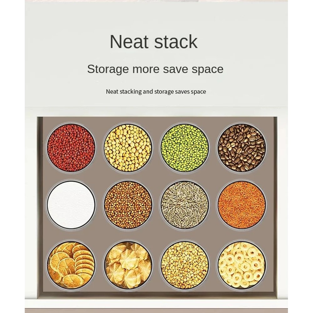 Airtight Grain Storage Containers Kitchen Organizer Set 10