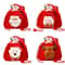 Christmas Drawstring Gift Bags With Handle Set 10