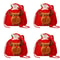 Christmas Drawstring Gift Bags With Handle Set 14
