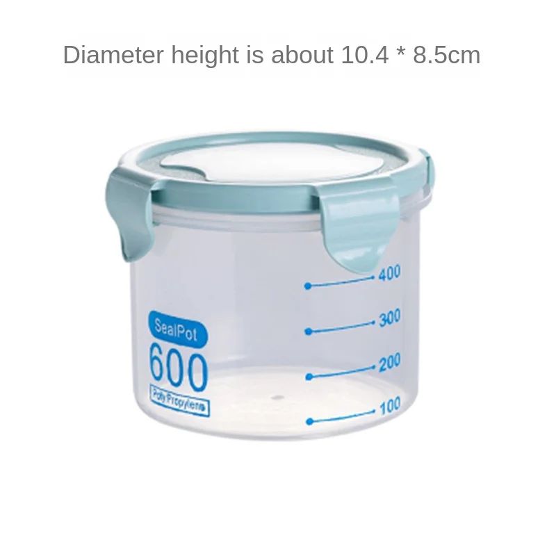 Transparent Graduated Airtight Food Storage Jar 11